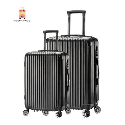 China Custom Wholesale ABS Factory Quality Control OEM ODM PC Trolley Luggage Bag Spinner Luggage Travel Bags Female for sale