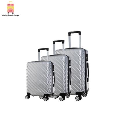 China Wholesale High Quality ABS Factory Expandable Hard Shell Suitcase Set Luggage For Travel Business for sale