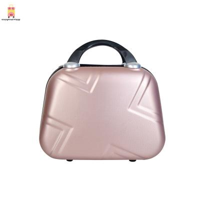 China Factory Wholesale ABS Boarding Carry On Suitcase Travel Baby Cosmetic ABS PC Rolling Luggage for sale