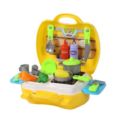 China Pretend Play Kitchen Toy Set 2020 New Arrival Kids Simulation Kitchen Pretend Play Cooking Dishes GRILL Toy Sets Children Unisex Gifts For for sale