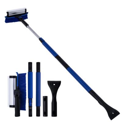 China Car 3-in-1 Aluminum Snow Shovel High Quality Plastic Car Ice Brush Scraper for sale