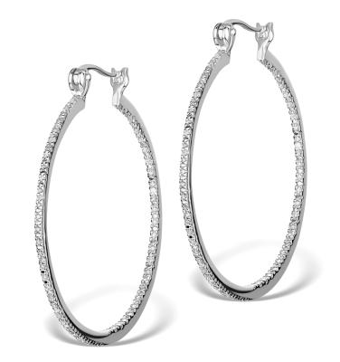 China Customized Safe Production 9K/10K/14K/18K Gold Diamond Earrings Fine Ear Hoop for sale