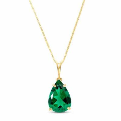 China Customized Safe Production 9K 10K 14K 18K Gold Tourmaline Pear Cut Natural Diamond Necklace for sale