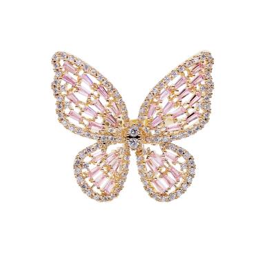 China Vintage Fashion Wholesale Ring Cute Butterfly Ring And Bracelet Adjustable Ring for sale