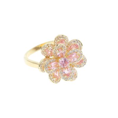 China New Design Vintage Fashion Ring Wholesale Flower Style Adjustable Ring for sale