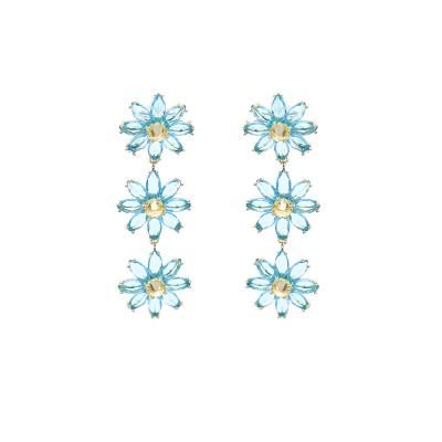 China Fashionable wholesale new design trendy earrings gold plated earrings daisies stud post hot sale for sale