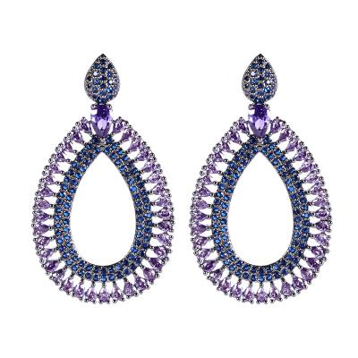 China New fashionable design earrings wholesale trendy gold plated earrings LACE FLOWER stud mail hot sale for sale