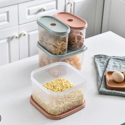 China Large Plastic Food Storage Box Whole Kitchen Household Freshness Keeping Freshness Keeping Grain Dry Goods Sealed Tank for sale