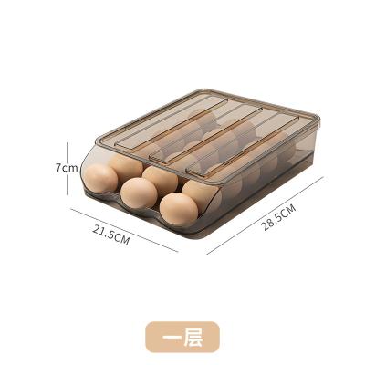 China Freshness Keeping Wholesale 18Grid Home Kitchen Pet Egg Storage Box Plastic Egg Shaped Container For Fridge for sale