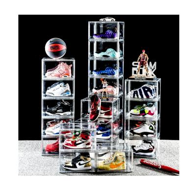 China Modern High Quality Clear Rectangle Shoe Storage Customized Box for sale