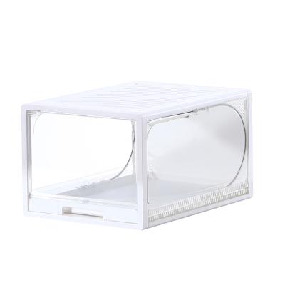 China Factory supply modern multicolor rectangle shoe storage box clear plastic made in China for sale