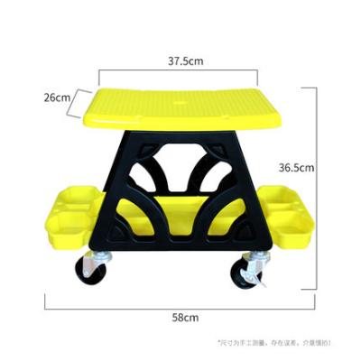 China Durable plastic cart& Sturdy Aluminum Framing 150Kg Mecanic Stool Chair Car Repair Garage Creeper Seats Rolling Tool Box For Polishing Sitting Creeper Knee Saver Rolling Seat for sale