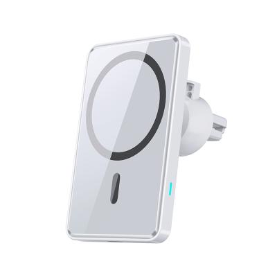 China Mobile Phone Quality Assurance 110-205KHz 15W ABS+Acrylic Car Mount Wireless Charger for sale