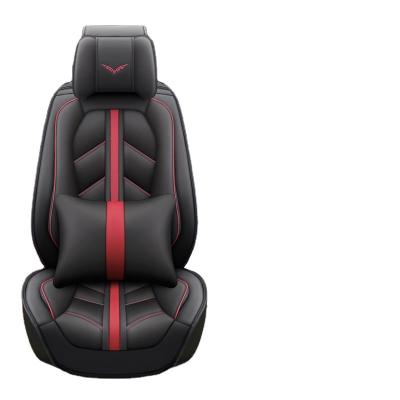 China Sports Sports Style Luxury Car Seat Covers Full Set Universal Fit Car Interior Leather Seat Covers Waterproof Full Set 5-Seats for sale