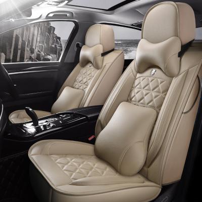 China Luxury Leather Universal Car Seater Sear Cover For Five Full Set Car Interior Accessories Fit Wear-resistant for sale