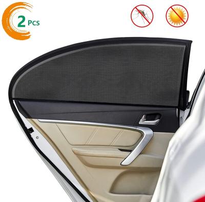 China Custom 2 Pack Car Rear Window Sun Shade Privacy Sunshade Protection For Adult Baby Kids Toddler Double Layer for sale