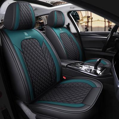 China Good Quality Eco-friendly Ready To Ship Full Set Car Accessories Car Seat Cover Cushion Interior PU Leather for sale