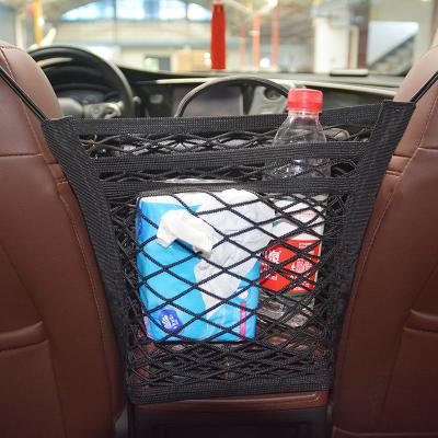 China Hot Sales Car Net Bag Mesh Organizer Pet 3-Layer Eco-Friendly Kids Seat Barrier Mesh Net Backseat For Cars for sale