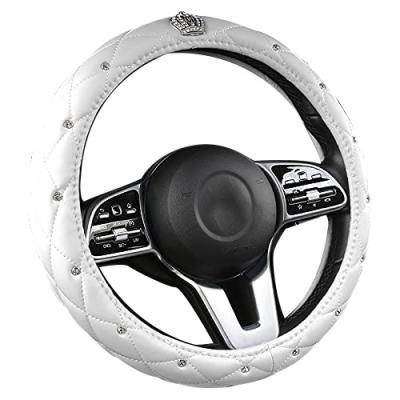 China Brief & Middle Color Steering Wheel Cover 14.5 Inch -15 Inch Diameter Single Outer Pink for sale