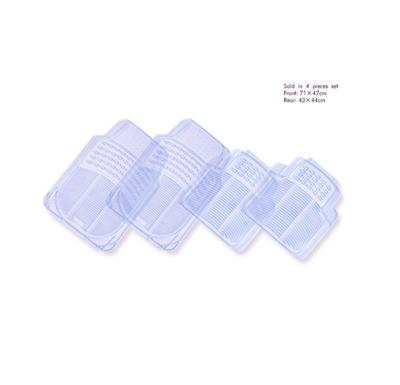 China Easy Fit Universal 4 Pcs Clear Material Car Floor PVC Car Floor Mats Clear Use Car Mat for sale