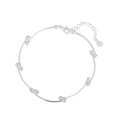 China TRENDY simple and high quality soft silver arc bead splice twisted pearl bracelet women's fashion fine jewelry for sale