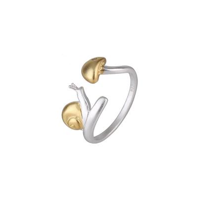 China CLASSIC Korean version of senator sandblasted cute fashionable series hand snail ring femininity mushroom personality design sense jewelry for sale