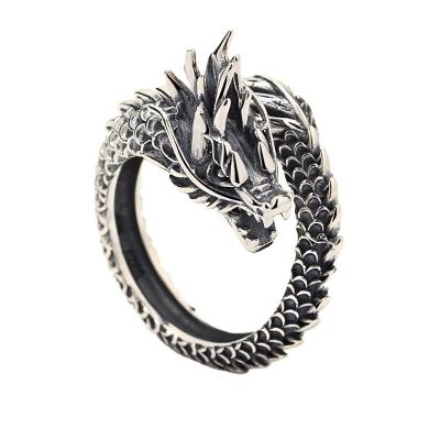 China Retro Tyrannosaurus Ring Wholesale Hip Hop Sale Zodiac Jewelry Creativity Popular Hot FASHIONABLE Open Surface Surface for sale