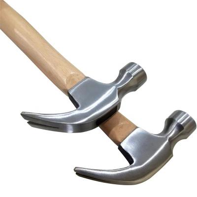 China Nail Hammer Wooden handle carbon steel customized nail claw hammer for sale