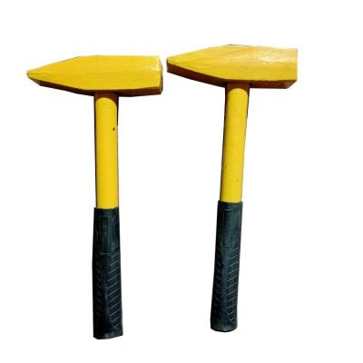 China Machinist hammer 500g 1kg 1.5kg 2kg cast iron machinist hammer with steel pipe handle for Saudi Arabia market for sale