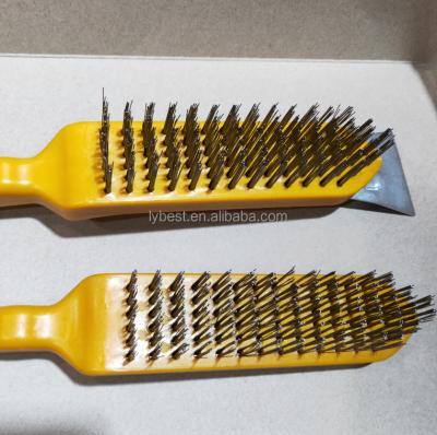 China Wholesale Cheap 6 Row Steel Wire Brush Cleaning Tools Manufacturer for sale