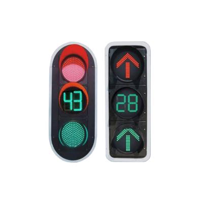 China Set Arrow Circle Vehicle Traffic Led Pedestrian Traffic Light with Timer for sale