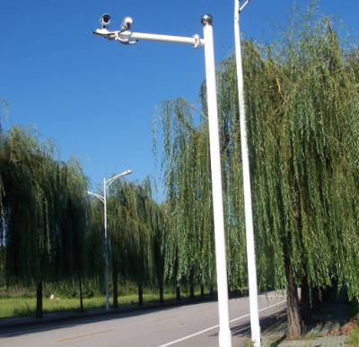 China Street Light Post 10m Hot Dip Galvanized Steel Roman Pole Electric CCTV Street Light for sale