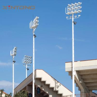 China 10m 15m 20m 25m 30m high bright hot dip galvanized outdoor high mast light pole for sale for sale