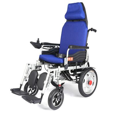 China High Quality Folding Electric Foldable Recumbent Power Wheelchair High Back Wheelchair for sale