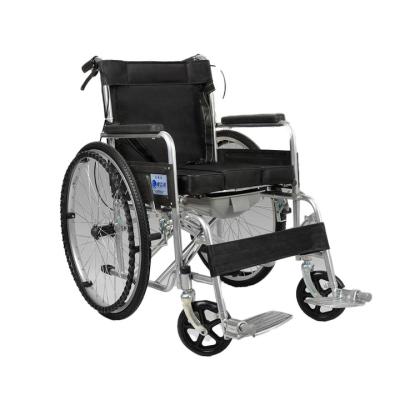 China Convenient Hospital Use Handicap Comfortable Metal Wheelchair Used Manual Folding Wheelchair for sale