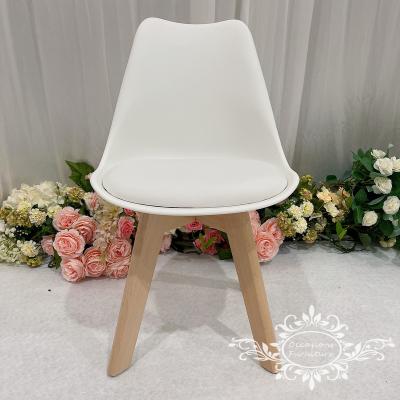 China Morden Leg Wooden Kids Chair Plastic Chair Modern Dining Chair for sale