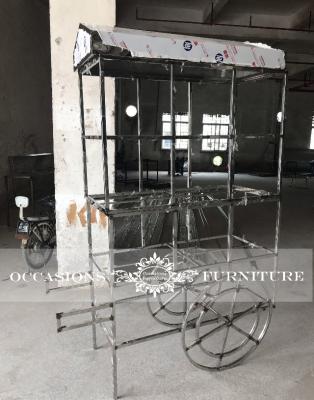 China Morden Stainless Steel Gold Candy Cart For Baby Shower Party Hot Sale Kids Events Candy Cart for sale