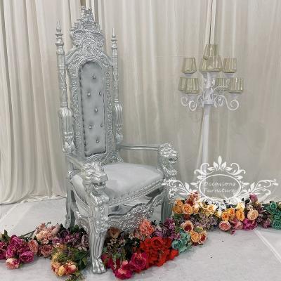 China Simple Morden Silver Wedding Furniture Wood Furniture Newlyweds Chair for sale