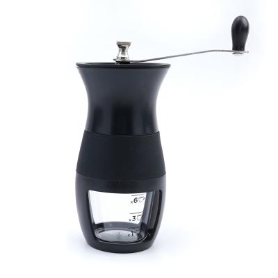 China Stainless Steel Outdoor Manual Spice Portable Coffee Grinder with Hand Crank Ceramic Coffee Grinder for sale