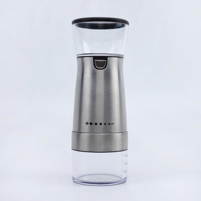 China Portable Automatic Rechargeable Coffee Tools Stainless Steel Usb Electric Coffee Grinder for sale