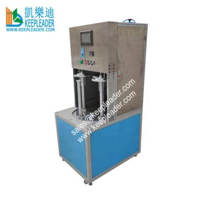 China Hotels PVC_PETG Cylinder Box Making Bottom Welding Machine For Box_Clear Plastic Cylindrical Tube Forming Lid_Cover_Bottom Automatic Gluing for sale