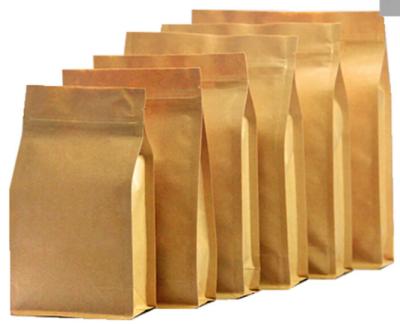 China Wholesale Custom Disposable Logo Side Gusset Foil Lined Kraft Paper Bag Heat Seal Customized Disposable Coated Paper Other Food Optional for sale