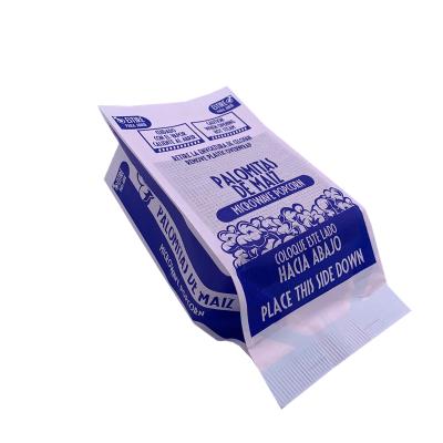 China Recyclable Heating Film Inside Paper Bags Logo Printed Custom Food Snack Packaging Microwave Popcorn for sale