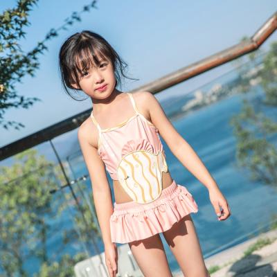 China Breathable Long Sleeve Beachwear Floral Print Swimwear Kids Girls One Piece Swimwear for sale