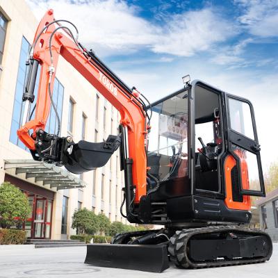 China Municipal Engineering 2.5 Ton Mini Excavator 24.5kw Micro Mini Digger With Cab for sale