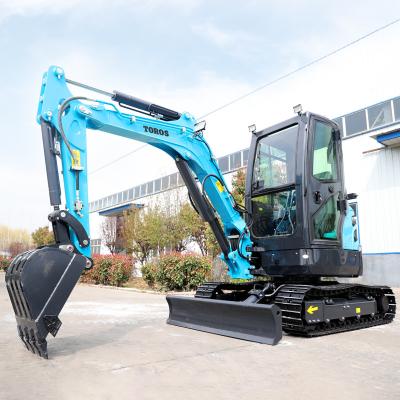 China Toros 3.5 Tonne Mini Digger Minibagger Compact Digging Equipment for sale