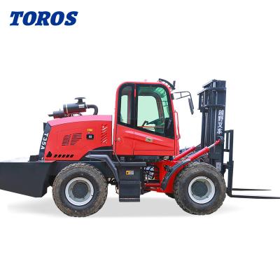 China Pneumatic Tire All Terrain Lift Truck 6 In Width 15 Ft Maximum Forward Reach for sale