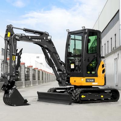 China Mini Excavator 3.5 ton Kubota Engine Small Excavation CE EPA EURO5 Micro Digger Crawler Bagger for sale