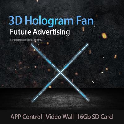 China New Technology Advertising Player 3d Hologram Naked Eye LED Marketing Fan for sale