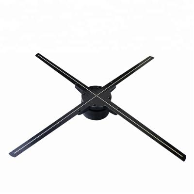 China HDFocus Indoor 65cm 4 Blades Holo Wifi 3D LED Display Advertising Holographic Player Hologram Fan for sale